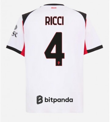 AC Milan Samuele Ricci #4 Seconda Maglia 2025-26 Manica Corta
